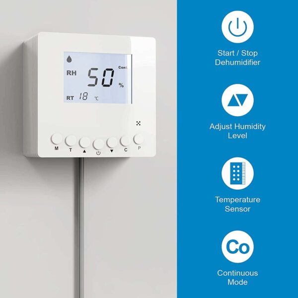 AlorAir Dehumidifier Remote Controller for Crawl Space Basement Dehumidifier HD90 HDi90 HD55 SLGR 1400X