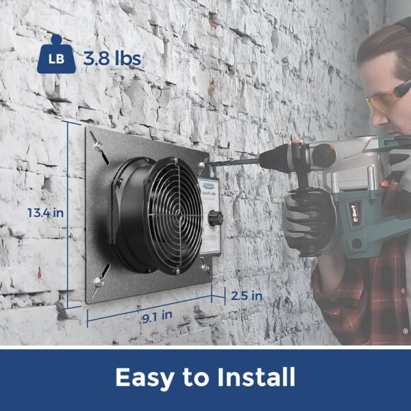 AlorAir 260CFM Crawl Space Ventilation Fan