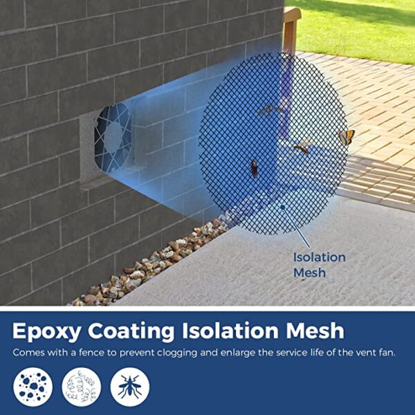 AlorAir 260CFM Crawl Space Ventilation Fan