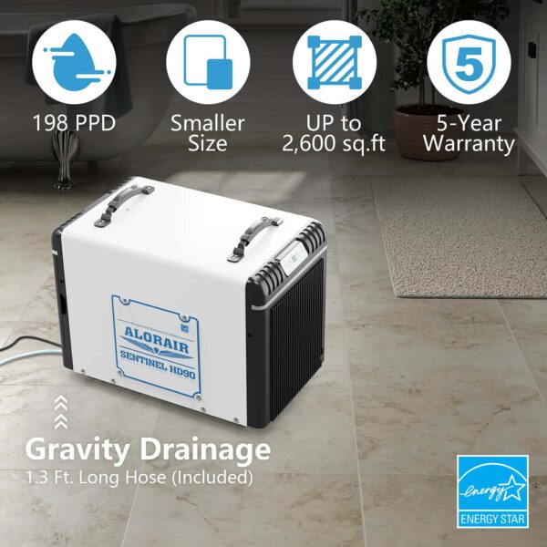 AlorAir Sentinel HD90 Conventional Dehumidifier