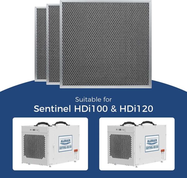 AlorAir 3-Pack MERV-1 Filter for Whole House Dehumidifier Sentinel HDi100, HDi120
